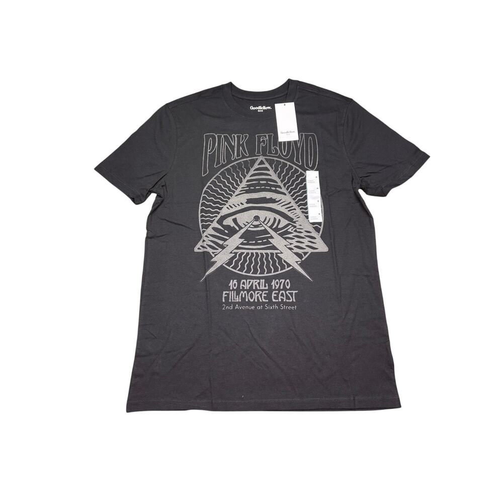 NWT Goodfellow & Co Pink Floyd Graphic Band T-Shirt Men's Medium Gray Crewneck